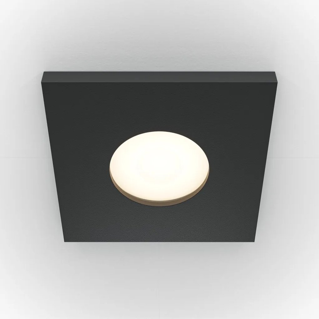 Spot incastrabil design tehnic IP65 Stark negru 8,4x8,4cm