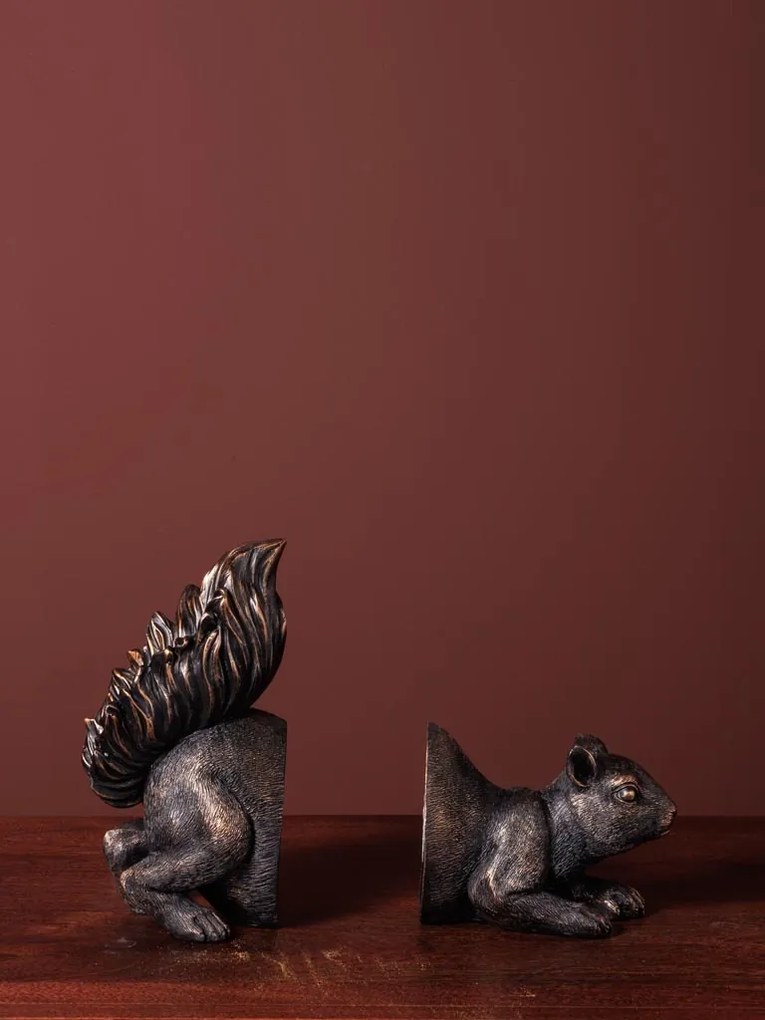 Suport de carti, din rasina, Squirrel