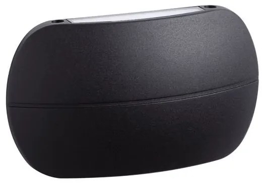 Aplica LED iluminat exterior ambiental, IP65, PRATO negru