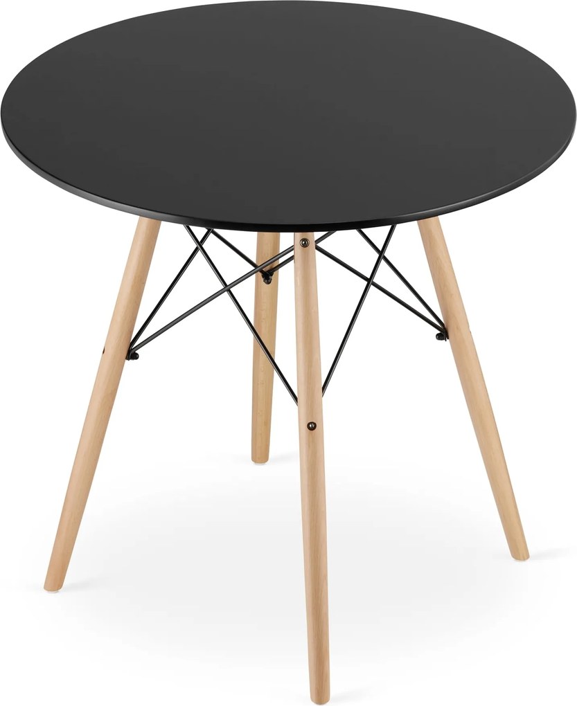 Masa de sufragerie neagra OSLO 80x80