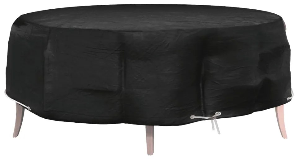 vidaXL Husă mobilier tip insulă, 8 ocheți, rotund, Ø188x50 cm