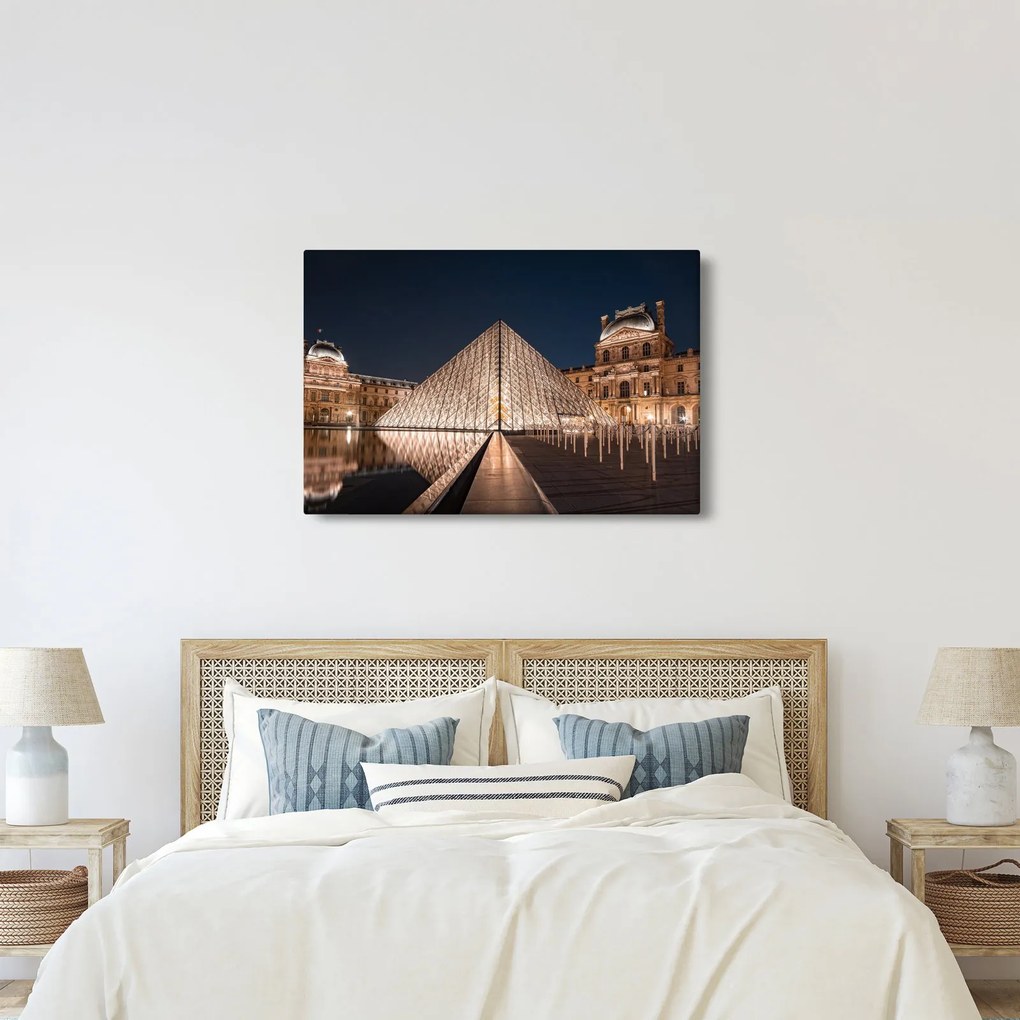 Tablou - Louvre noaptea (90x60 cm)