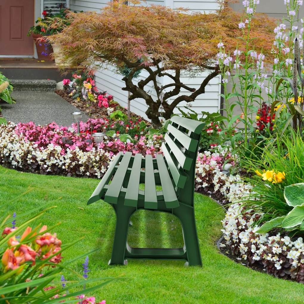I.P.A.E-Progarden Bancă de grădină ORCHIDEA, 145x49x74cm, verde