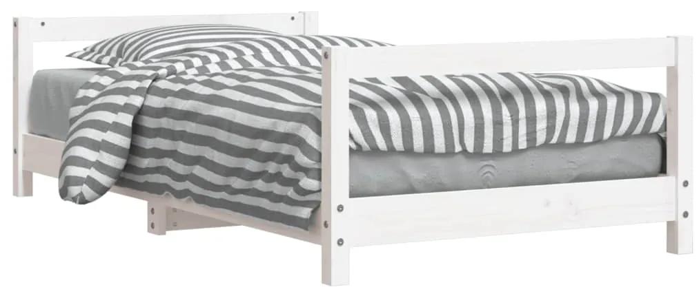 834400 vidaXL Cadru de pat pentru copii, 80x160 cm, lemn masiv de pin