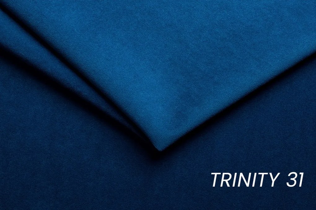 Colțar extensibil Laksaro pe stânga - catifea albastră Trinity 31