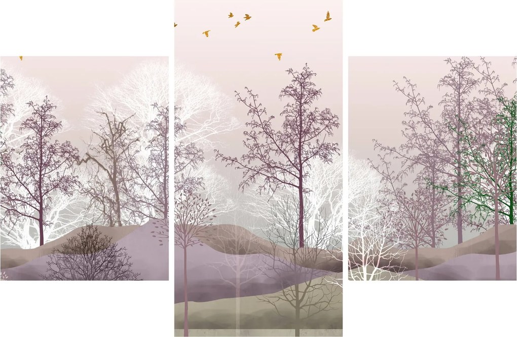 Tablou cu pădure (90x60 cm)