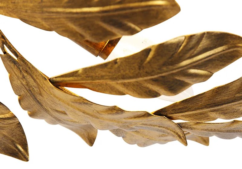 Plafoniera vintage auriu antic 5 lumini - Linden