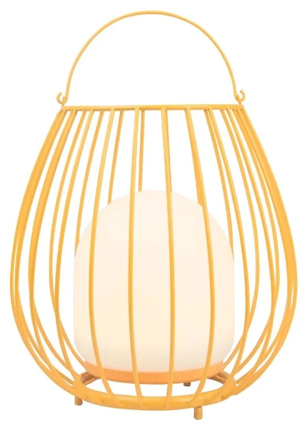 Lampa LED portabila pentru exterior solara cu baterii Jim To-Go galben