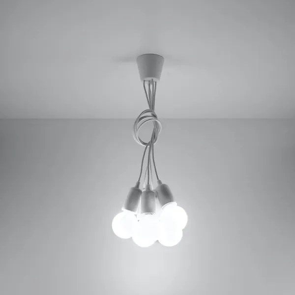 Lustră pe cablu DIEGO 5xE27/60W/230V