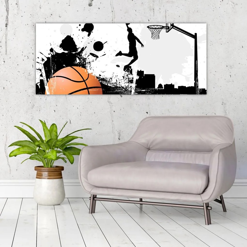 Tablou - Bachetbalist (120x50 cm)