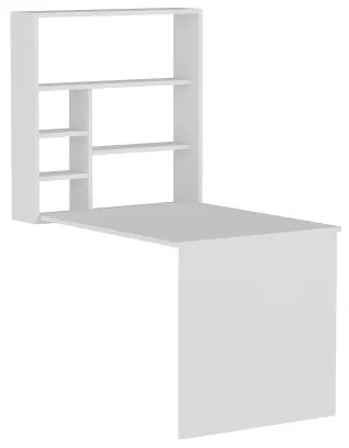 Masă de lucru cu raft SEDIR 154,2x90 cm alb