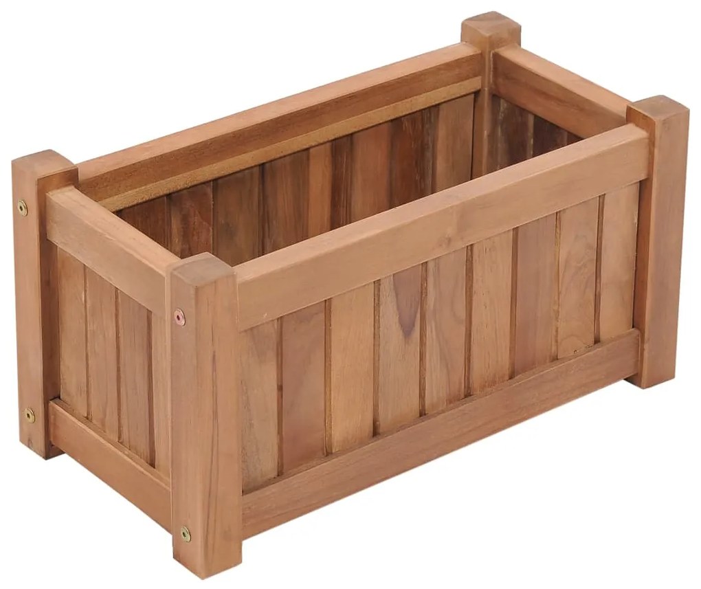 Strat inaltat, 50 x 25 x 25 cm, lemn masiv de tec 50 x 25 x 25 cm, 1, 1