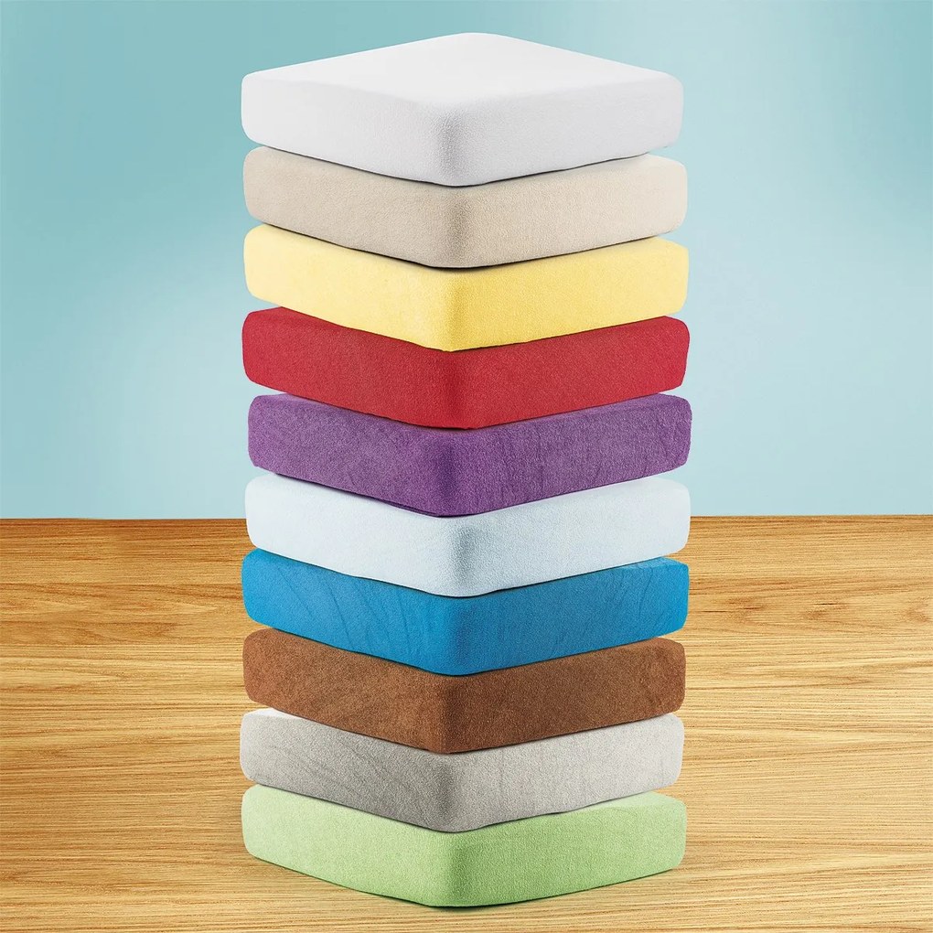 Cearşaf de pat 4Home jersey, violet, 90 x 200 cm