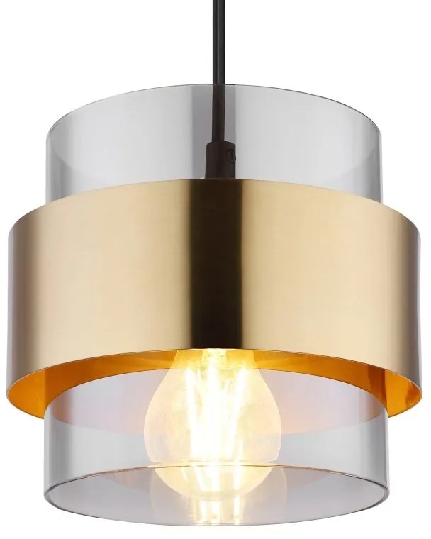Pendul design modern MILLEY negru, auriu