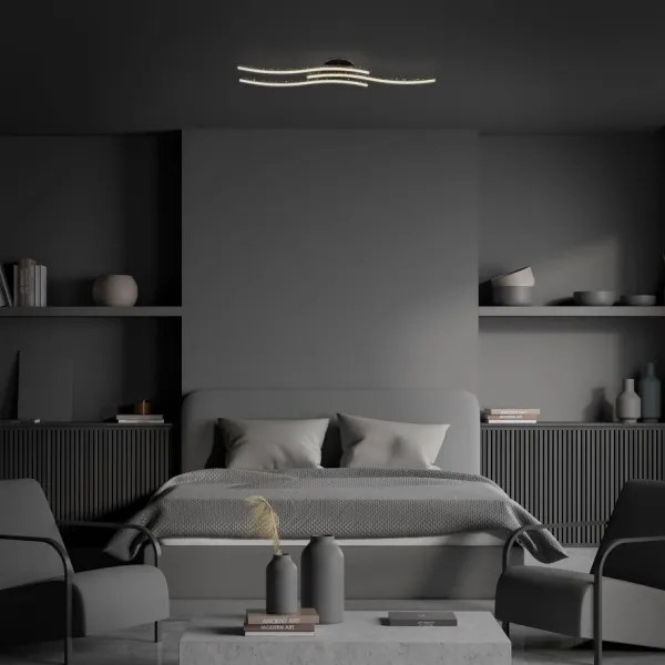 Plafonieră LED Brilo LED/19W/230V 3000K negru