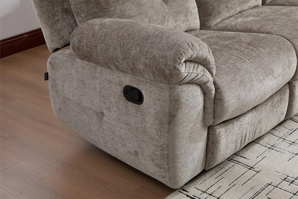 Canapea dumonde 3 locuri cu 2 reclinere manuale Norven 249x105 cm