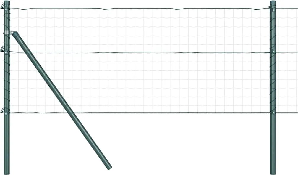 vidaXL Stâlp de gard. 52 pcs Verde 3,2 x 3,2 x 80 cm