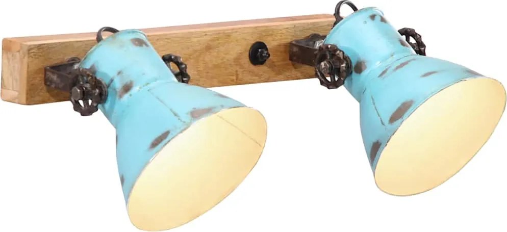 vidaXL Lampă de perete 25 W, albastru uzat, 45x25 cm, E27