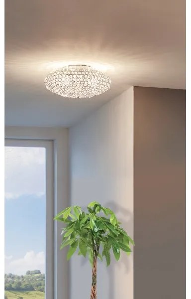 Eglo 95285 - Cristal Plafoniera CLEMENTE 3xE27/60W/230V