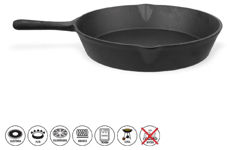 Tigaie tip grill din fontă ø 25 cm LITINA – Orion