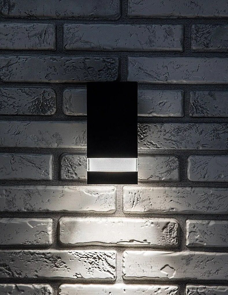 Aplica LED CCT perete exterior IP65 Urfa Line antracit