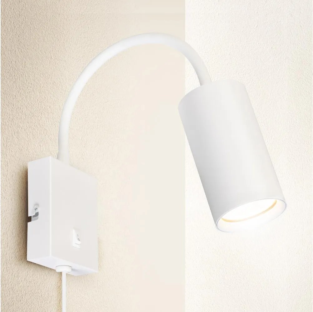 Brilagi - Lampă flexibilă de perete SELE 1xGU10/30W/230V albă