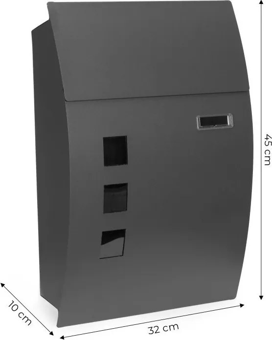 Cutie de scrisori blocabilă 32 x 45 x 10 cm