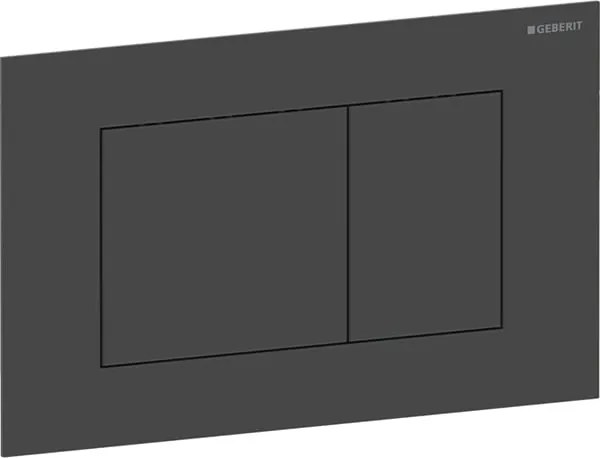 Clapeta actionare dubla rezervor wc, negru mat, Geberit Sigma40 Negru mat