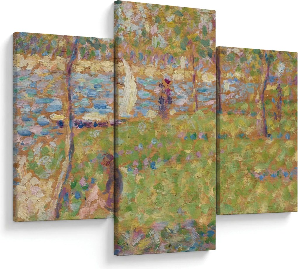 Tablou - Georges Seurat, Study for "La Grande Jatte", reproducere (90x60 cm)