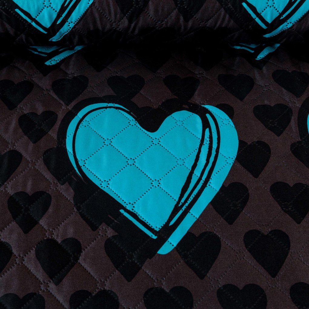 Cuvertura de pat KASUGA, turcoaz Dimensiune: 170 x 210 cm