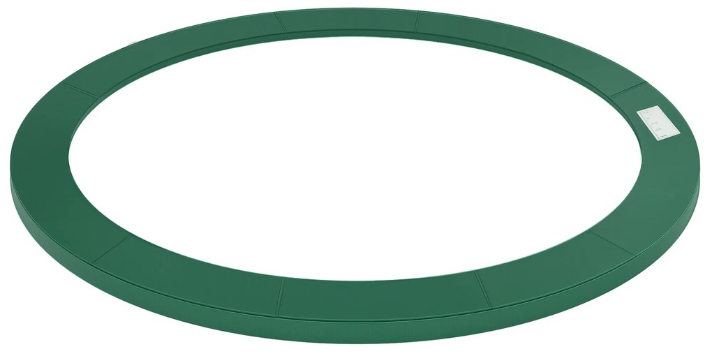 HOMCOM Pernă de protecție pentru trampolină de grădină, Ø 244cm Verde | Aosom Romania