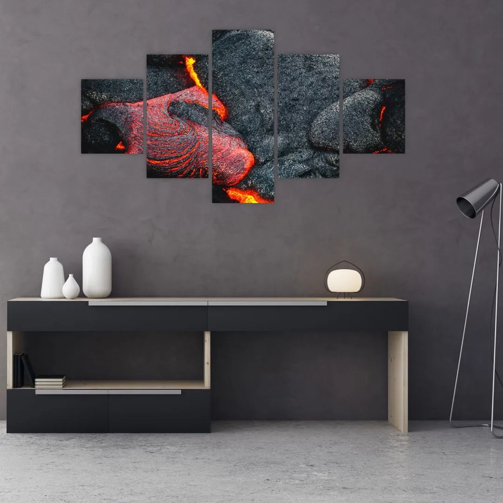 Tablou - Lava (125x70 cm), în 40 de alte dimensiuni noi