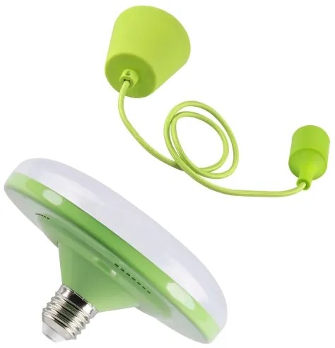 LED Lampa suspendata KIKI 1xE27/10W/230V verde