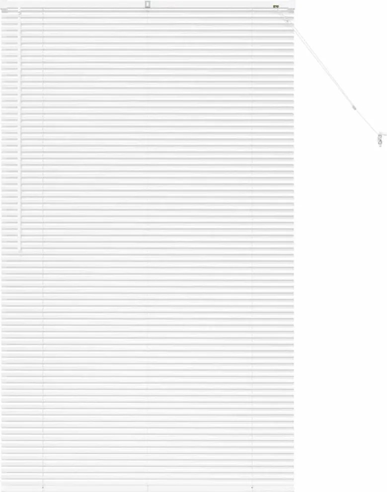 vidaXL Jaluzele venetiene Manual Alb 175 x 105 cm Aluminiu