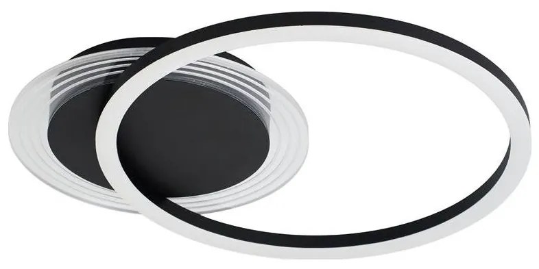 Searchlight 13650BK - Plafonieră LED dimmabilă CONTOUR LED/24W/230V 3000K