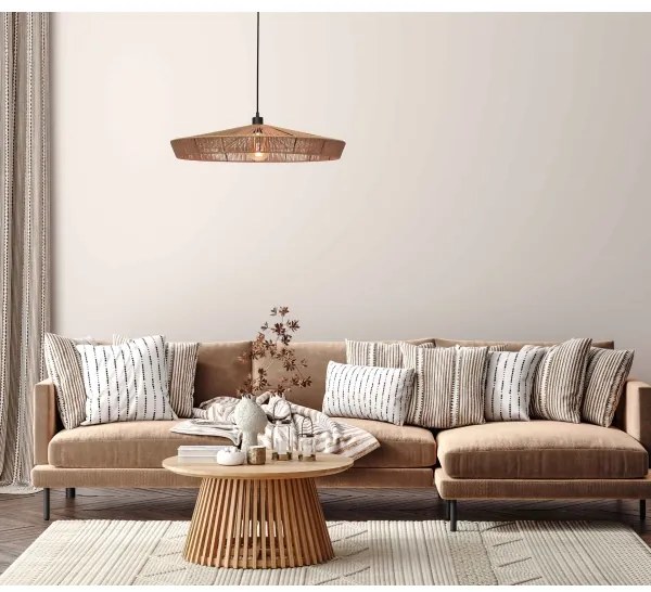 Lustră pe cablu Lucide 10413/70/72 YUNKAI 1xE27/60W/230V d. 70 cm maro