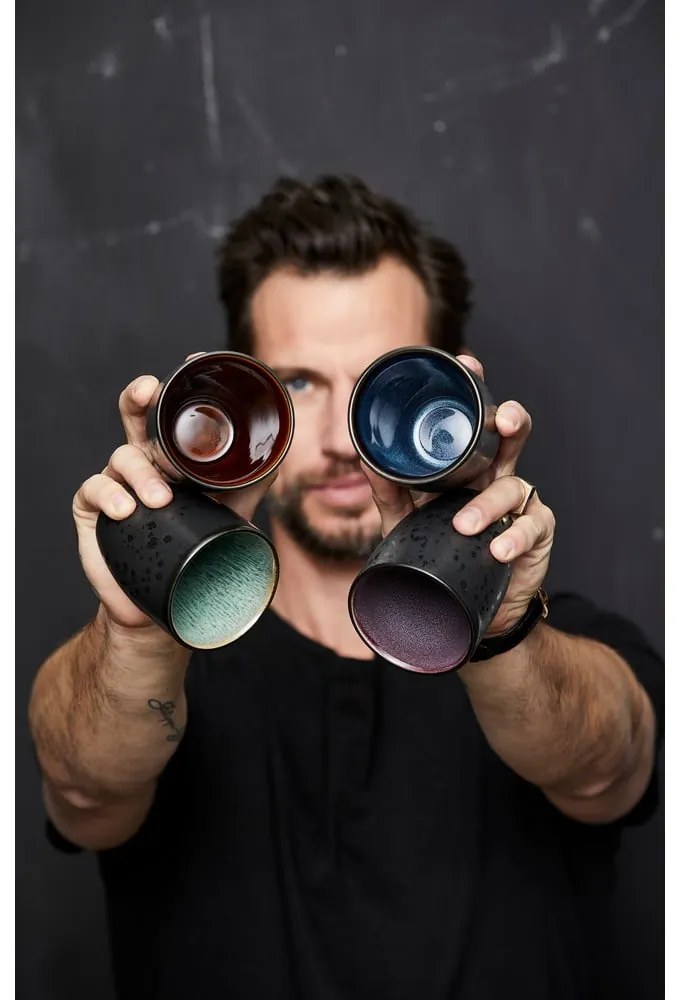 Căni negre 4 buc. pentru latte din ceramică 270 ml Gastro Black/Mix – Bitz