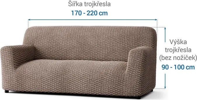 Gaico Huse bielastice MOSAICO alunei fotoliu triplu (l. 170 - 220 cm)