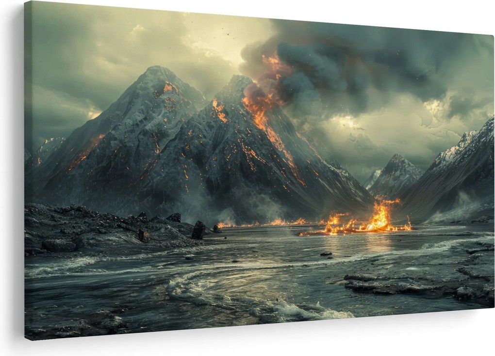 Tablou - Erupție vulcanică (90x60 cm)