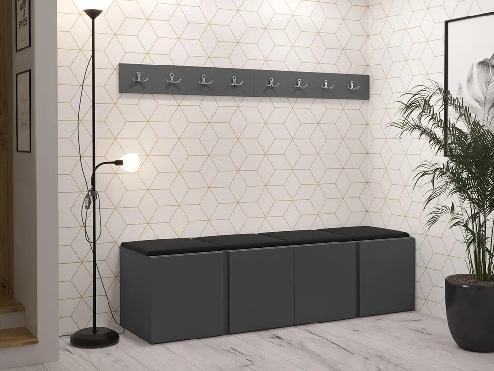 Hol Timothy VII (grafit) (piele ecologică Soft 011 (Negru)). 1060120