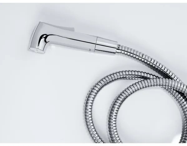 WENKO 23999100 - Set pentru bideu Sistem de economisire a apei 12x7 cm, crom lucios/argintiu