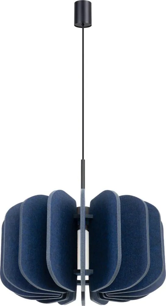 Sollux SL.1862 - Pendul cu cablu MULA, 1 x soclu E27, 15 W, 230 V, Ø45 cm, albastru