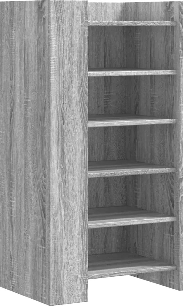 vidaXL Pantofar, gri sonoma, 52x37,5x100 cm, lemn prelucrat