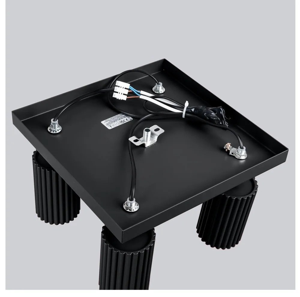 Spot negru din metal ø 6,5 cm Gleam – Sollux