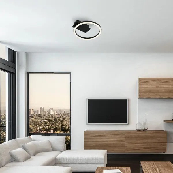 Briloner 3778-015 - Plafonieră LED FRAME LED/5W/230V Ø 20 cm neagră