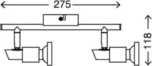 Briloner 2991-022 – LED Spot COOL 2×GU10/3W/230V