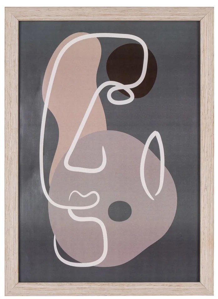 Set de artă de perete Madison, natural, 3 piese