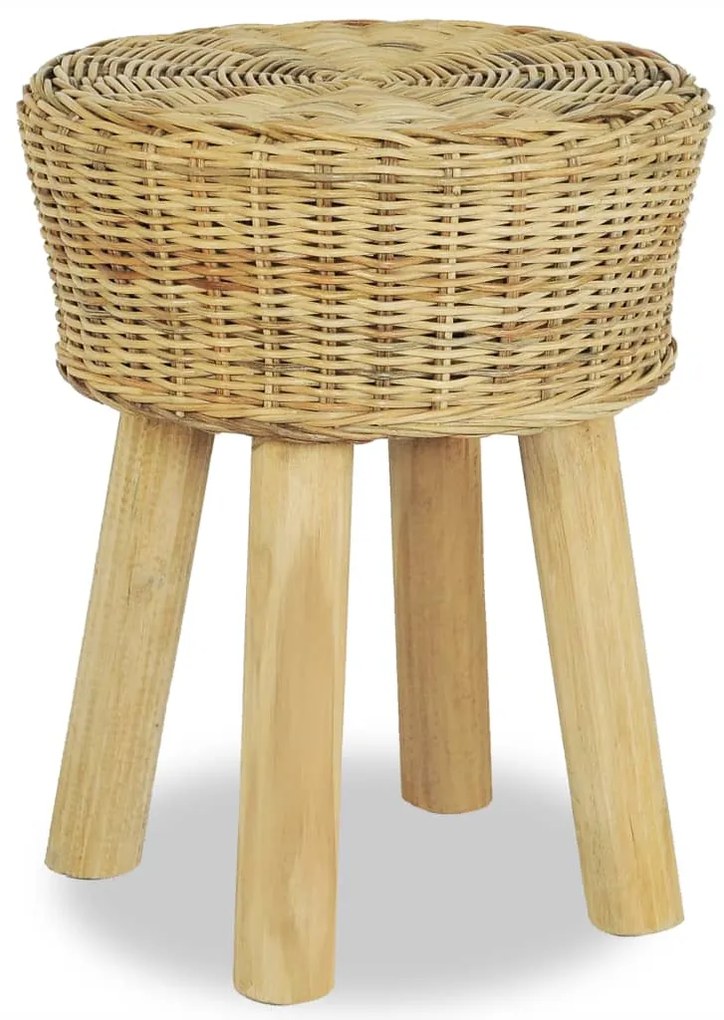 vidaXL Scaun de bar, ratan natural