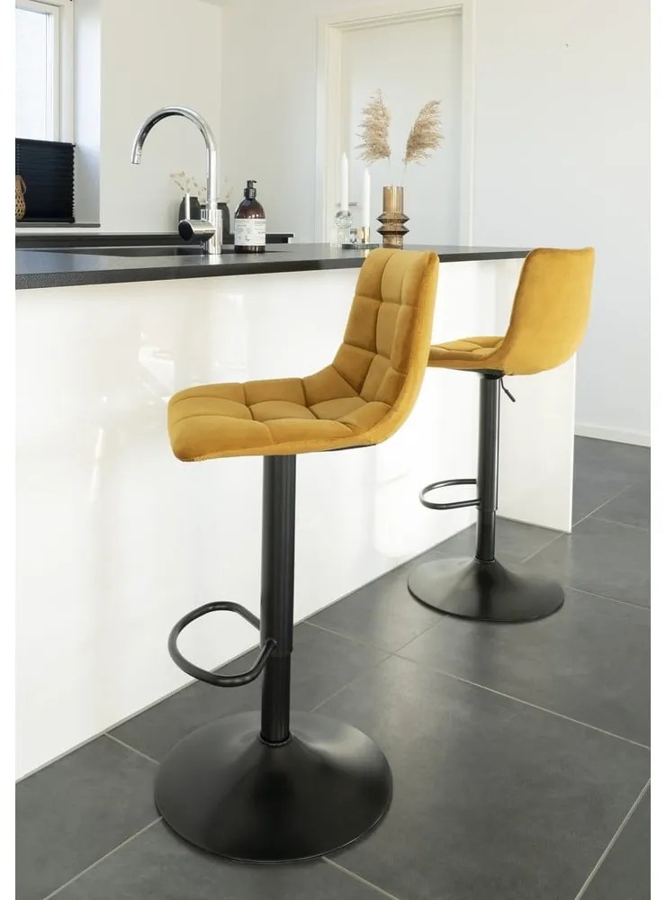 Scaune de bar galbene 2 buc. 88 cm Middelfart – House Nordic