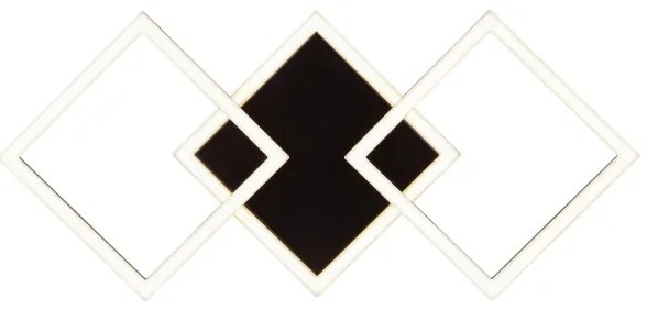 Brilliant - Plafonieră LED JORVIC LED/21W/230V 28x61,5 cm neagră